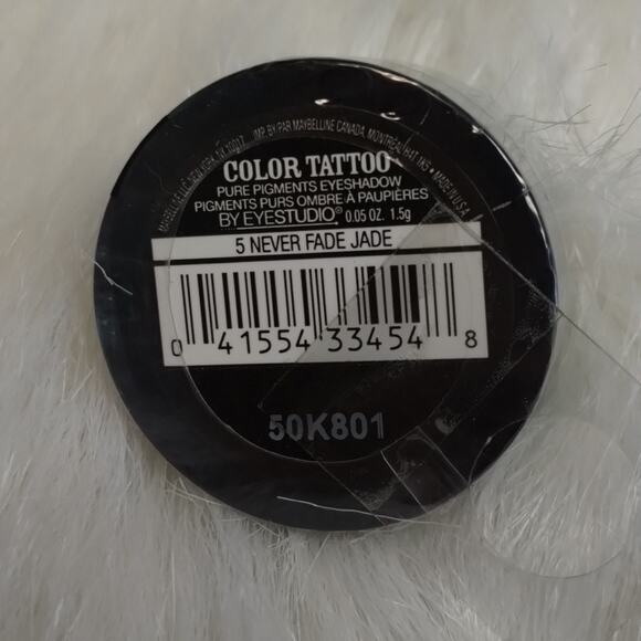 Maybelline Color Tattoo Pure Pigments 24hr Eyeshadow NWOT color black/blue/brown - Picture 5 of 5